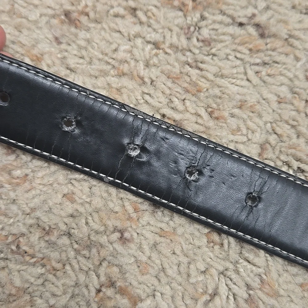 Lacoste Men's Brown And Black Reversible  Belt Size 33